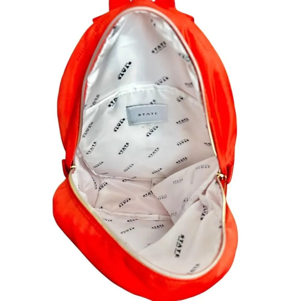 State Mini Lorimer Backpack Orange